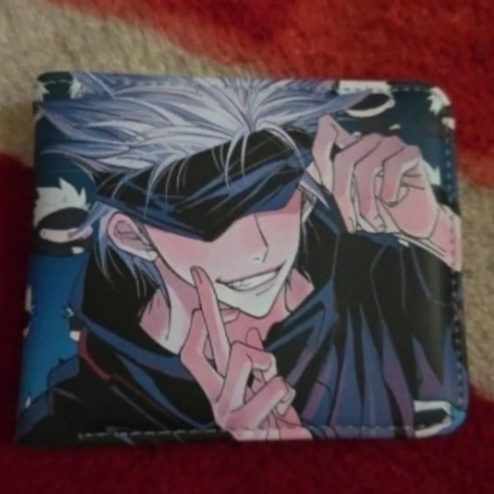 New jujutsu kaisen satoru gojo anime manga leather wallet